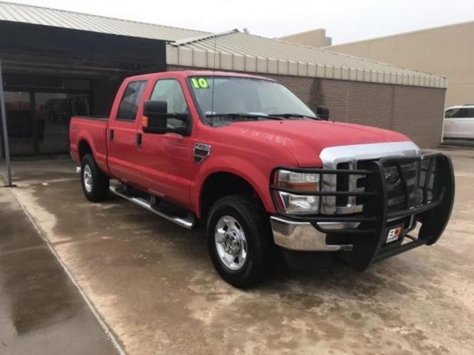 2010 ford f-250 super duty xlt 4x4 xlt 4dr crew cab 6.8 ft. sb pickup for sale in elk city, oklahoma