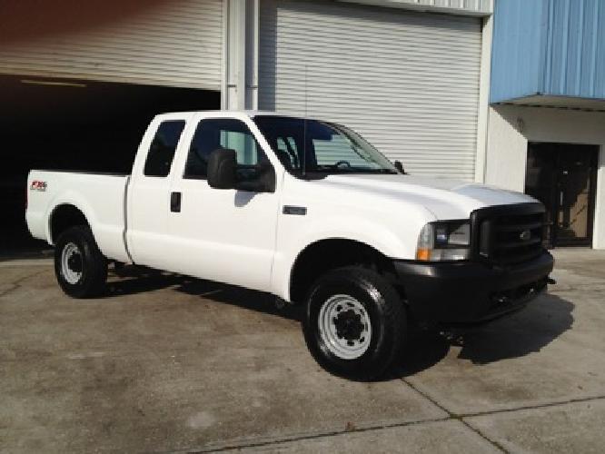 2004 ford f250 xl super duty, white, 4 door, 4x4, ext cab in longwood, fl