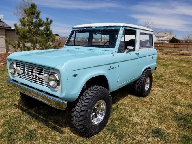 1966 ford bronco manual turquoise for sale in new vineyard, maine
