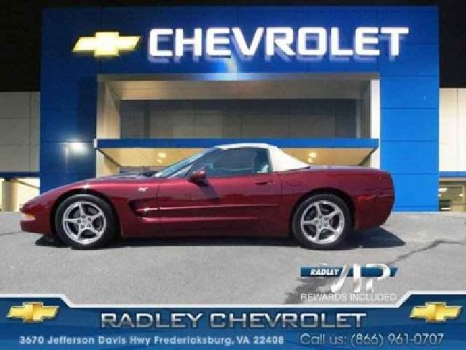 2003 chevrolet corvette base in fredericksburg, va