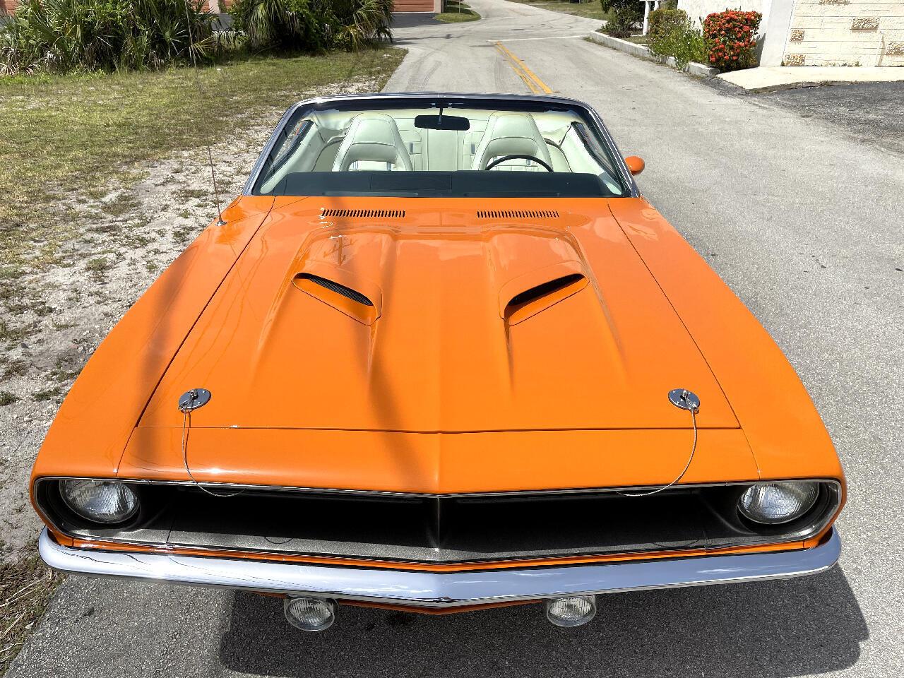 1970 plymouth cuda gran coupe convertible orange 65478 miles