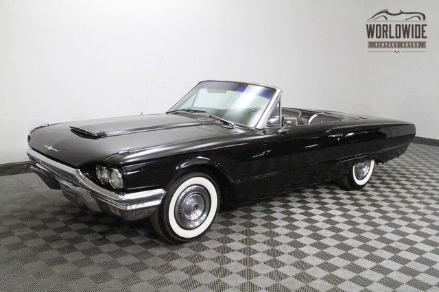 1964 black tbird convertible! gorgeous tuxedo edition.!