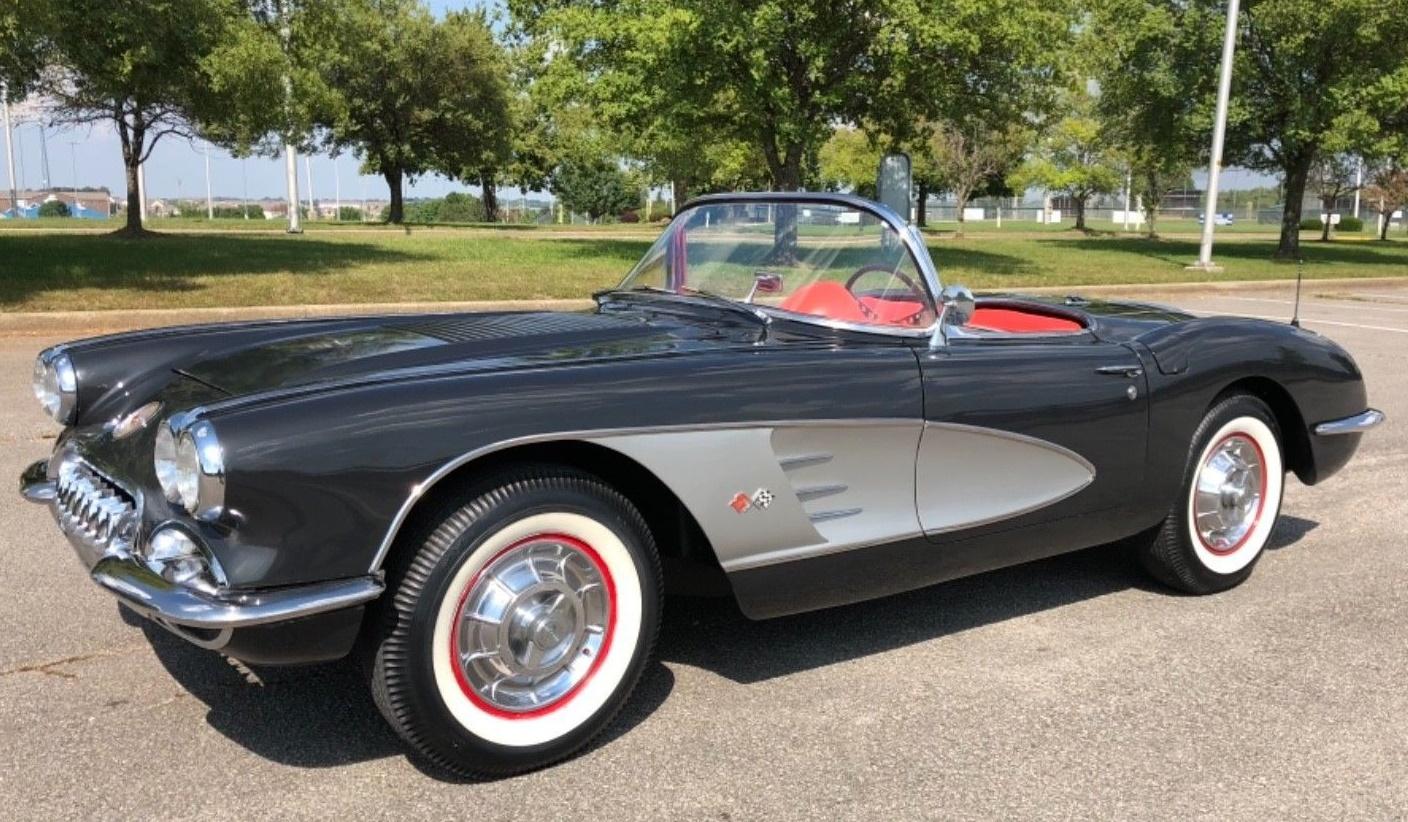 1958 chevrolet corvette 283/245hp rare charcol