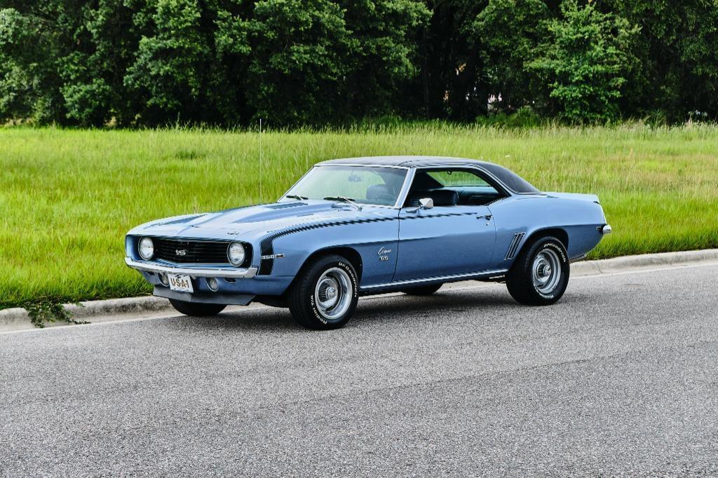 1969 chevrolet camaro ss super sport glacier blue 13327 miles