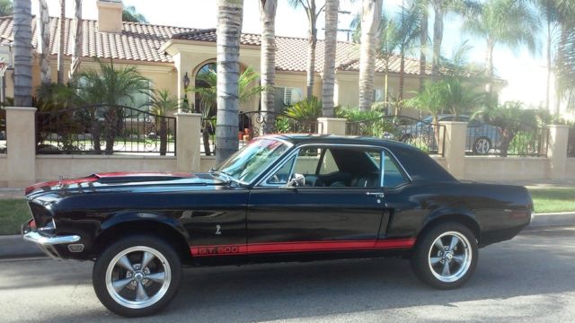 no reserve 1968 v8 390 g.t 500 tribute 1965 1966 1967 fastback mustang tags