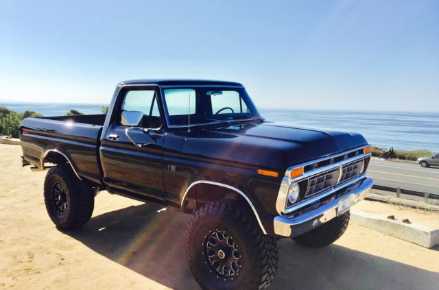 1975 f100 4x4-100% restoration-incomparable show truck! encinitas, ca