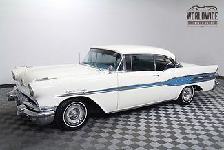 1957 pontiac starchief coupe. restored condition. 347 v8 tri-power! appraisal!