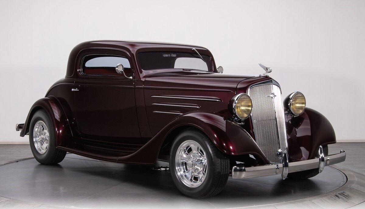 1934 chevrolet coupe burgundy coupe 3 speed automatic 724 miles