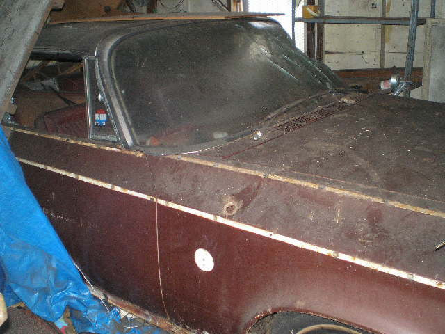 1963 chrysler 300 convertable convertible 63 - barn find - parts