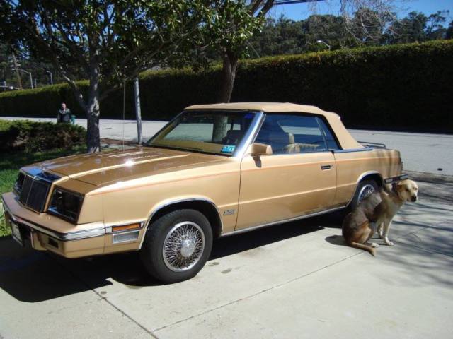 1985 chrysler lebaron mark cross turbocharged convertible classic