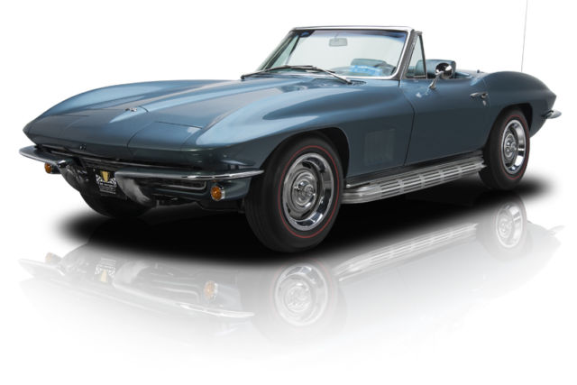 bloomington gold corvette sting ray roadster l79 327/350 hp 4 speed sidepipes