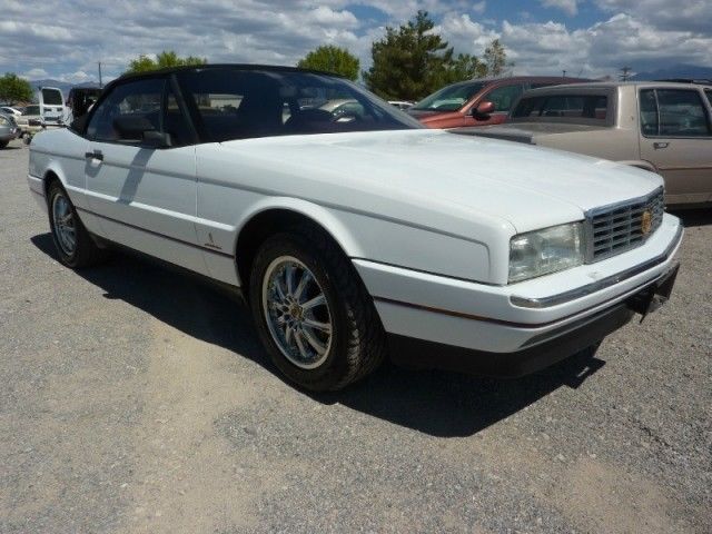 1992 cadillac allante convertible 44,000 original miles pearl white / red lthr
