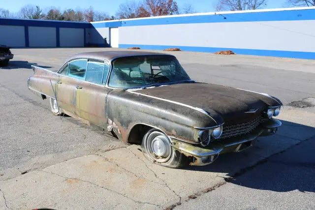 1960 black parts car engine trans glass chrome!