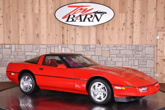 corvette zr1 low 10k mi 5.7l 32v perf handling pkg dual roof panels 6-speed red