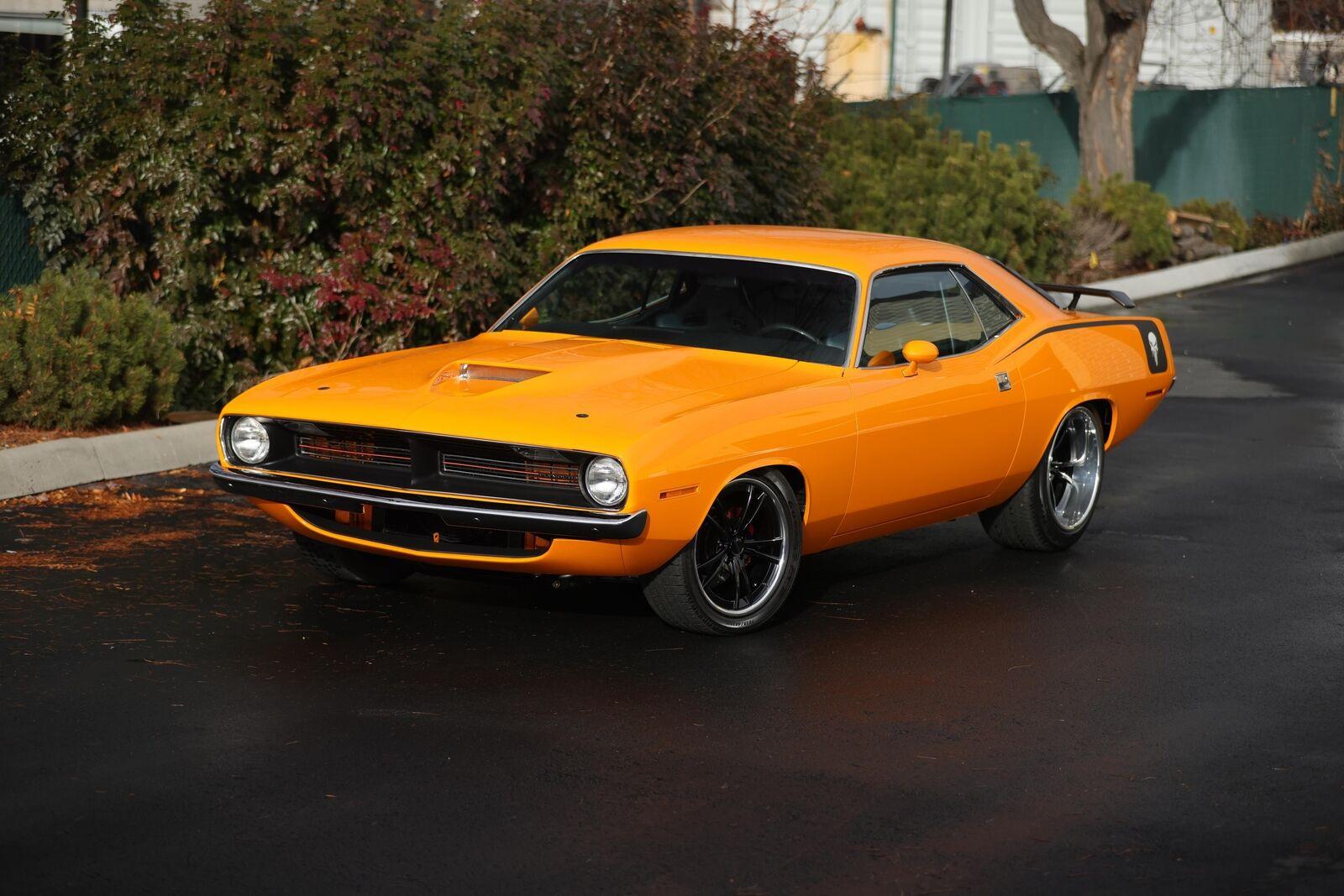 1970 plymouth barracuda orange 440ci v8 manual