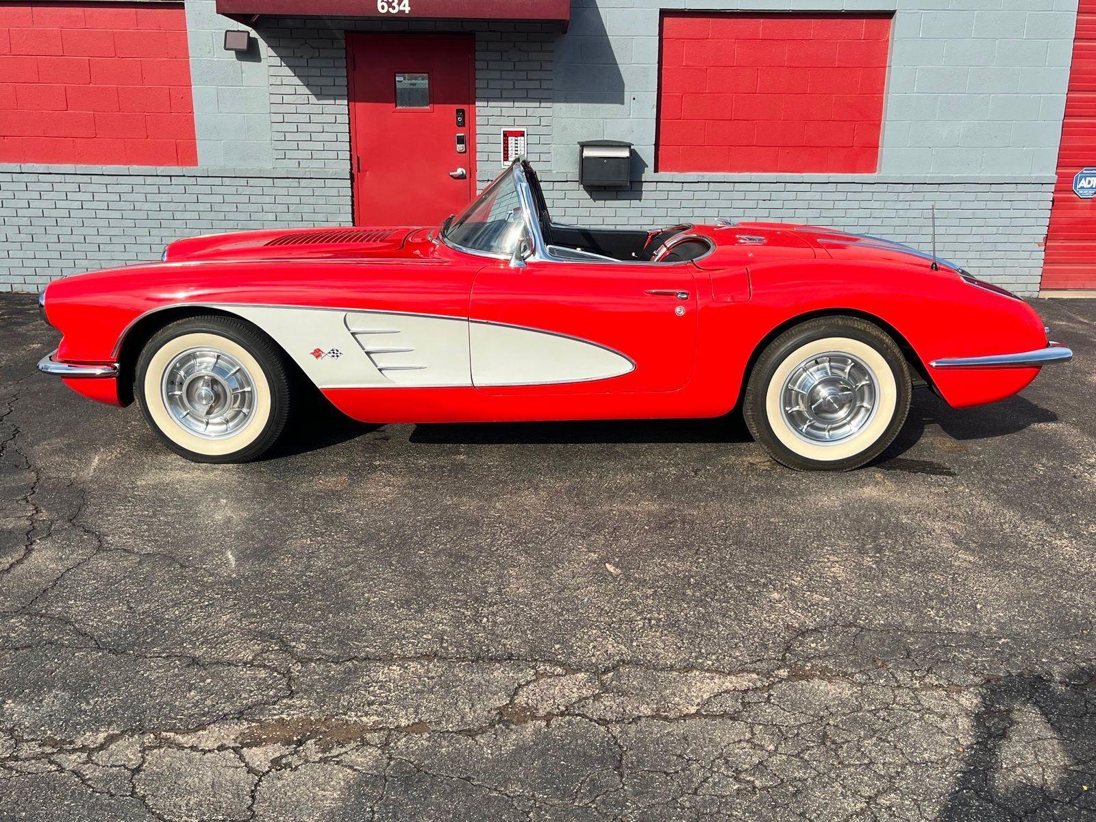 1958 chevrolet corvette convertible gasoline 8 cylinders