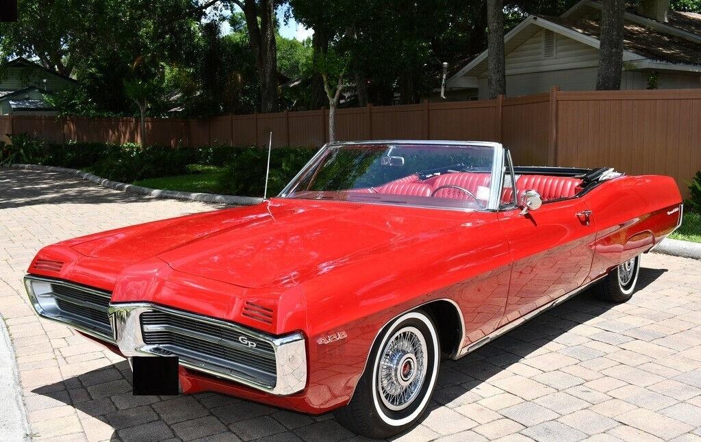 1967 pontiac grand prix convertible spectacular red automatic 91777 miles