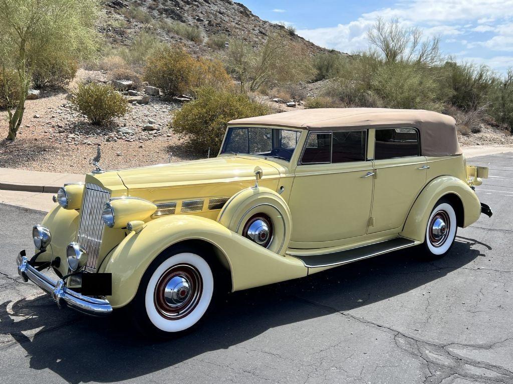 1937 packard super 8 46375 miles primrose convertible sedan