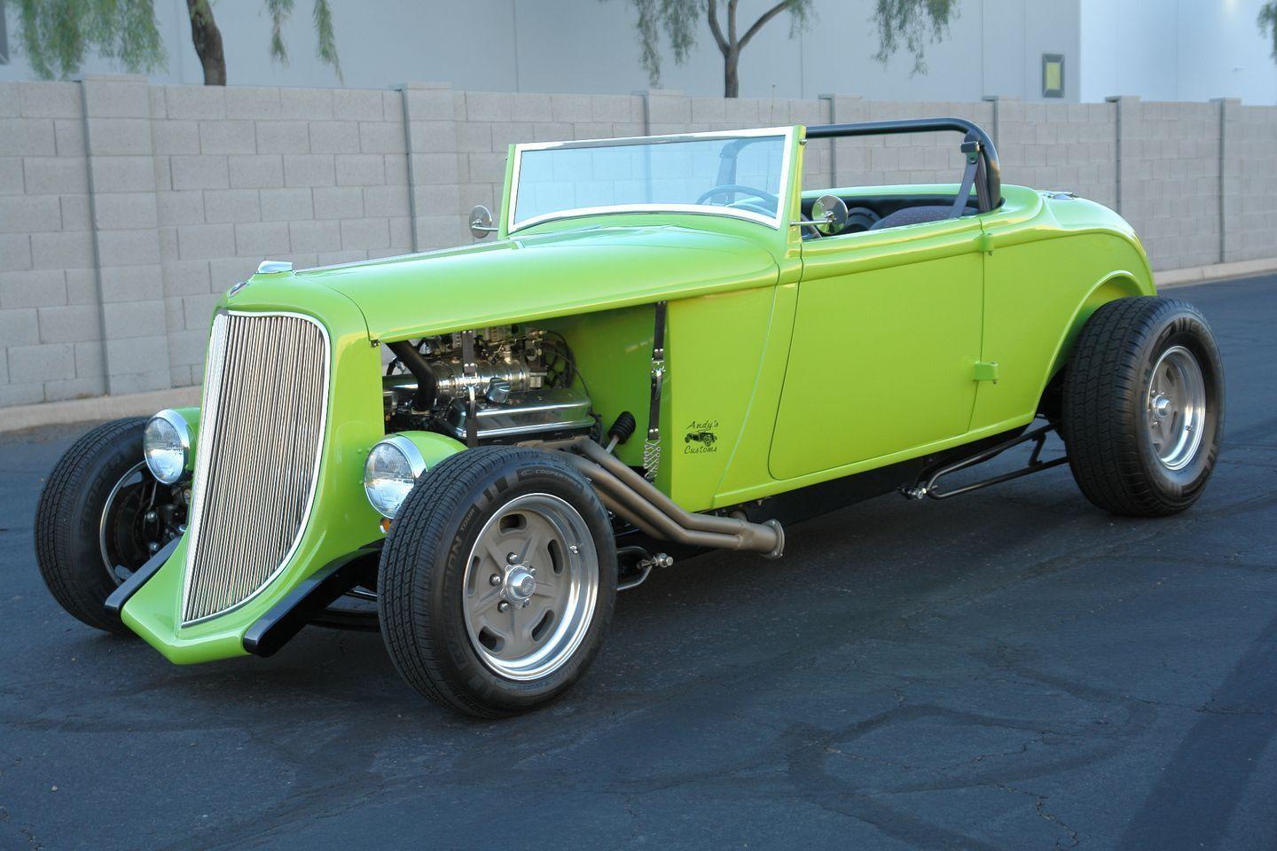 1933 plymouth roadster all steel custom roadster showstopping lime green paint