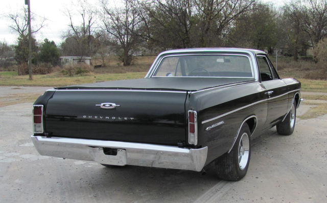 1966 chevrolet el camino 327 4 speed black bucket seats nice