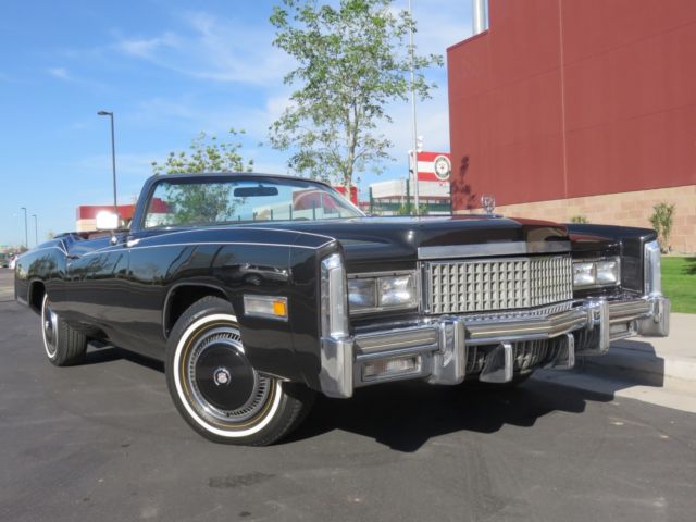1975 cadillac eldorado convertible, 500ci, power top, a/c, fully restored low mi