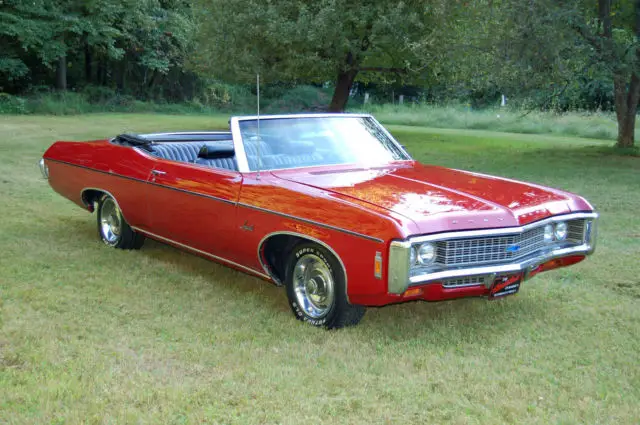 1969 chevrolet impala 2 door convertible 327 cu auto