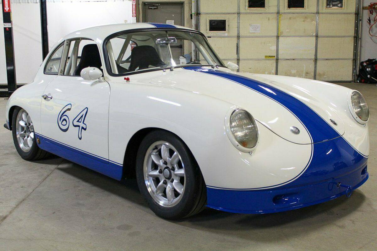 1964 porsche 356 408 miles white / blue coupe 1.6l 4 cyl 4-speed manual