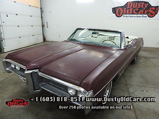 1968 burgundy runs drives body interior vgood 389v8!