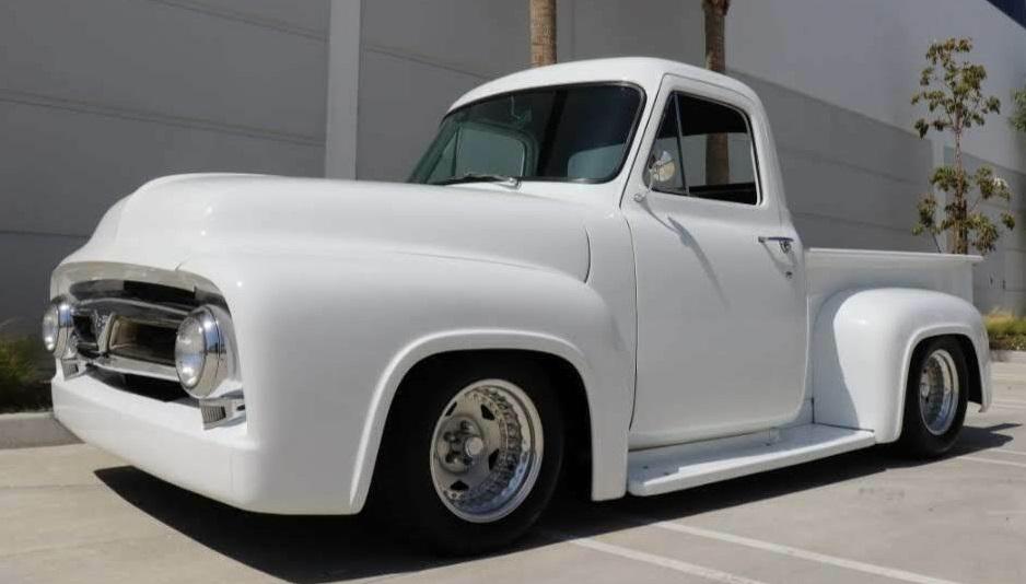 1955 ford f-100 white