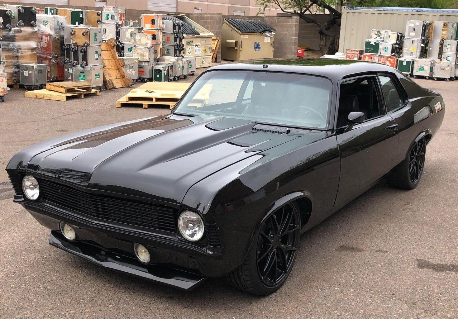 1974 chevrolet nova custom black 1600 miles