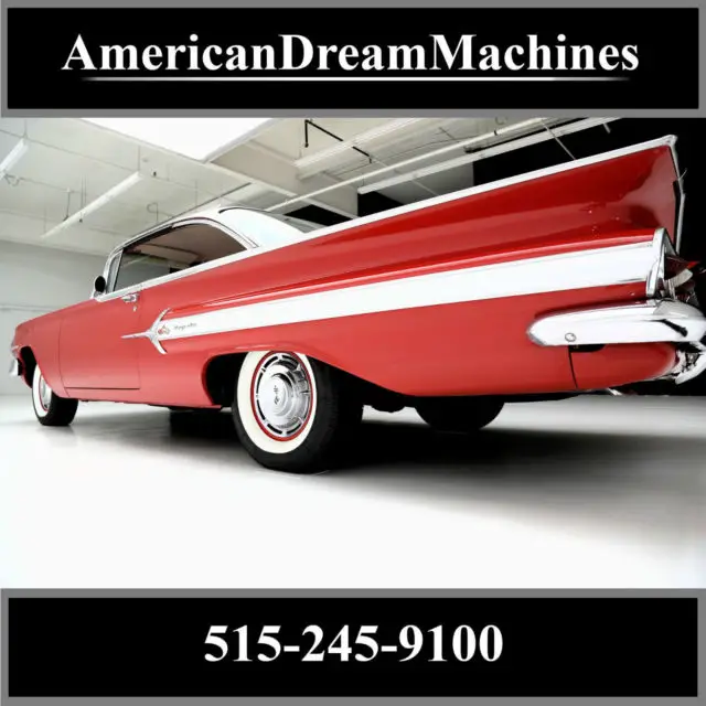 1960 chevrolet impala red w/ 348, tri-power carbs, borg warner 4spd, white walls