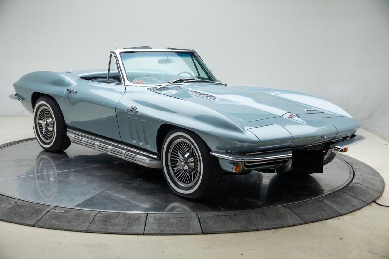 1966 chevrolet corvette 427 roadster trophy blue poly 91241 miles