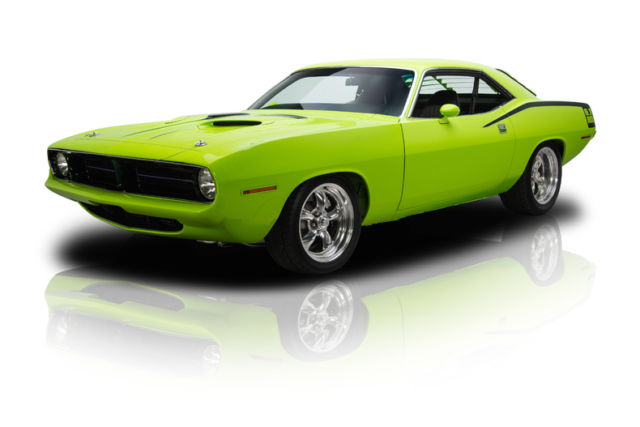 rotisserie built hemi 'cuda pro touring efi 6.1l srt-8 hemi 400 rwhp 5 speed a/c