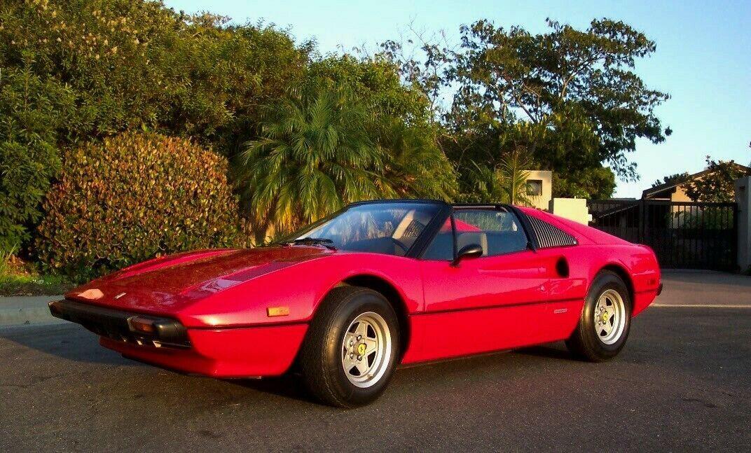 1978 ferrari 308 black 308 gts with removable spyder top 27700 miles