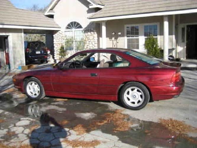 1993 bmw 850ci, low miles 42k, calypso red, beautiful collectable car in templeton, ca