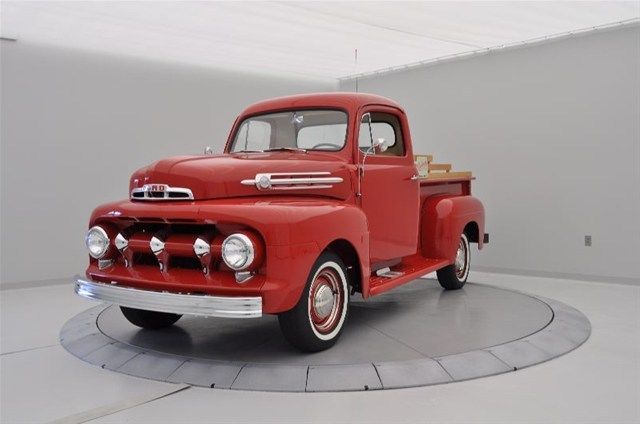 1952 ford f-1 flame red five star cab 1/2 ton nut and bolt restored flat head v8