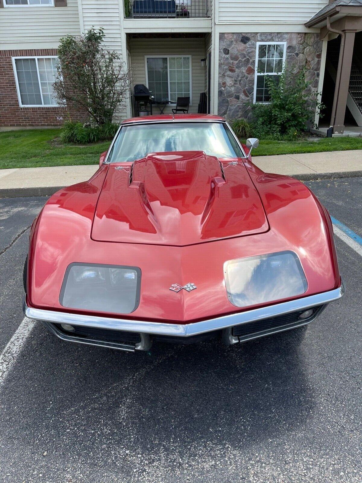 1969 chevrolet corvette 54999 miles red corvette t top sting ray