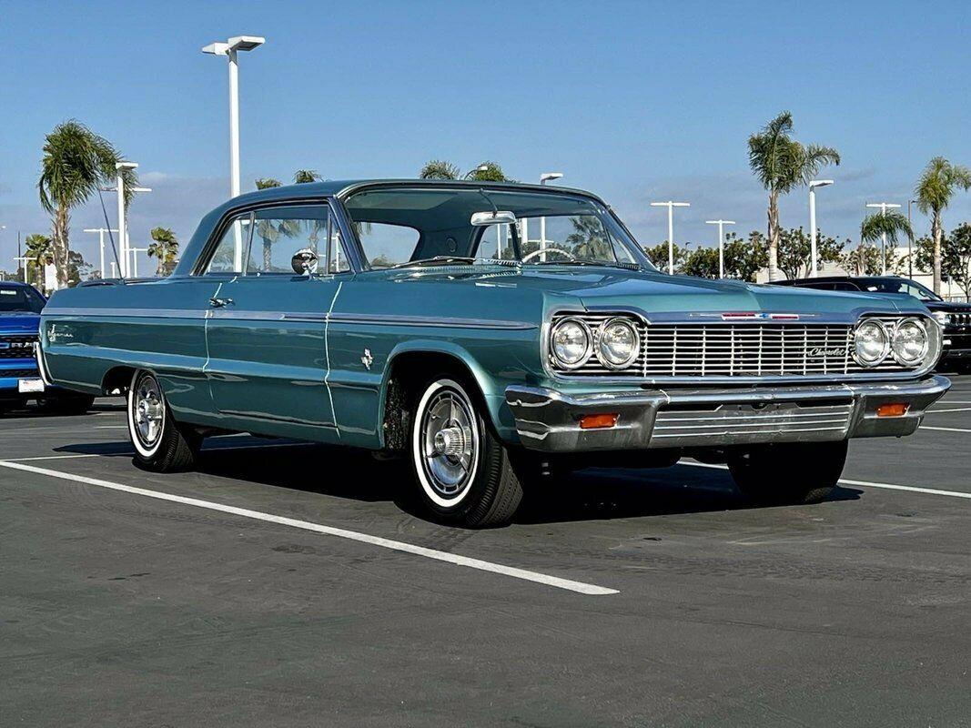 1964 chevrolet impala ss 409 hardtop coupe beautiful azure turquoise
