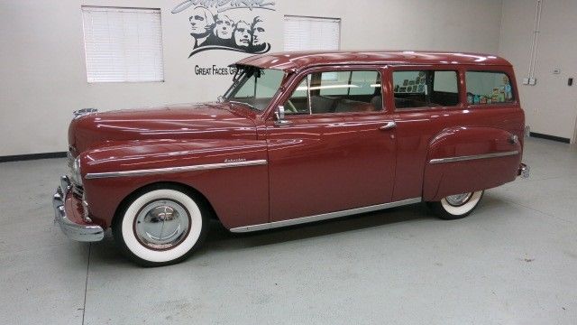 "rare" 1949 plymouth "suburban" p-17 2 dr. station wagon !!