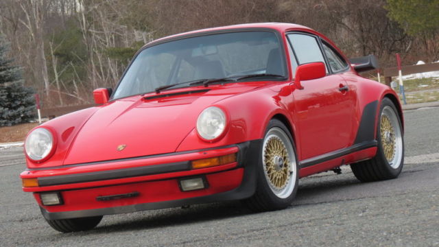 1986 red turbo 930 911 ac sunroof 4 speed fast fun collector car