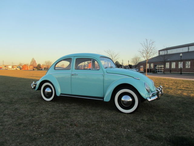 1961 vw beetle,complete restoration, many upgrades, early service records, fun!