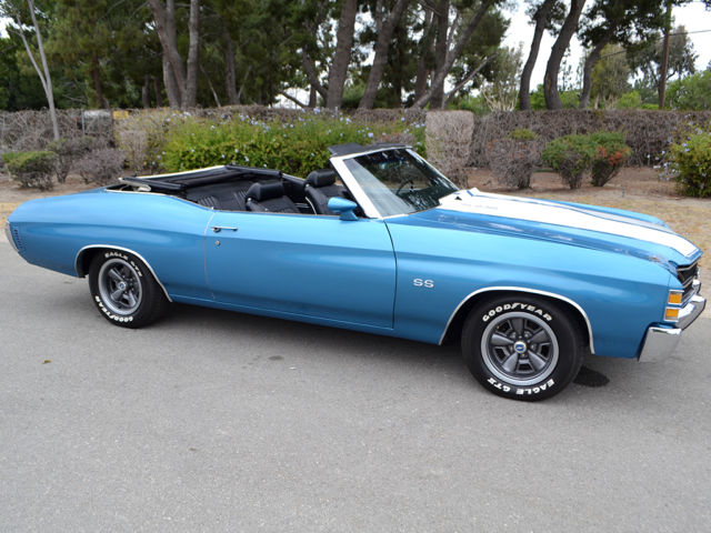 71 chevelle convertible ss396, copo, ls3 402ci engine w/4bbl carb m40 3-spd auto