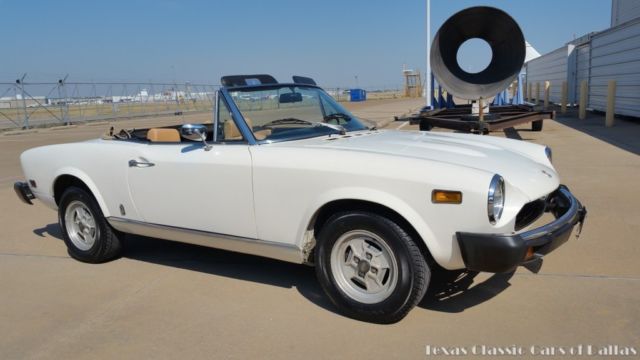 1975 fiat spider 124 sport convertible classic 1.6 litre 5-speed - video