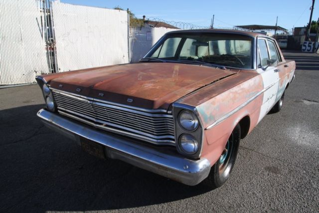 1965 ford galaxie 500 original blk/ylw plates automatic 8 cylinder no reserve
