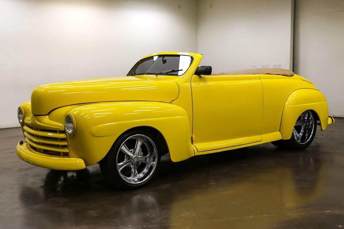 1948 ford convertible restomod 22822 miles yellow convertible