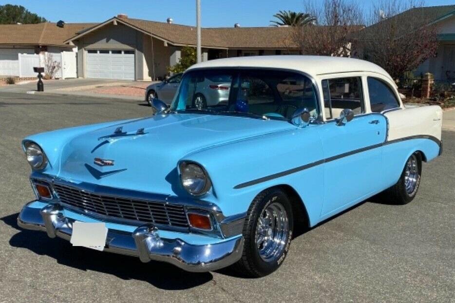 1956 chevrolet bel air150210 350 v8 sbc engine 350th automatic transmission