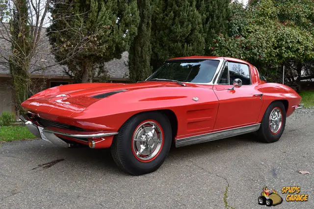 1963 chevrolet corvette stingray split window c2 327 4bbl 4-speed posi