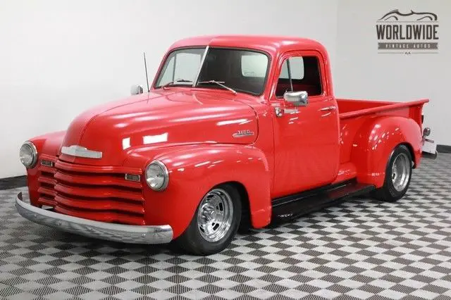 1953 red pro touring hot rod! 350 v8. rack & pinion!