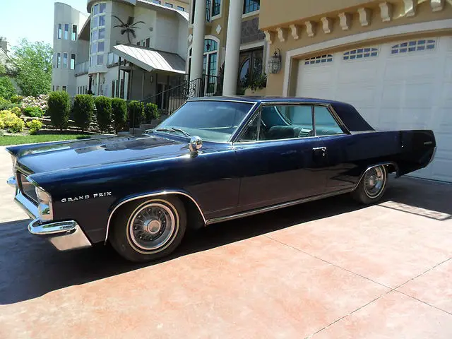 1963 pontiac grand prix 4 speed transmition 389 engine power radio rare blue
