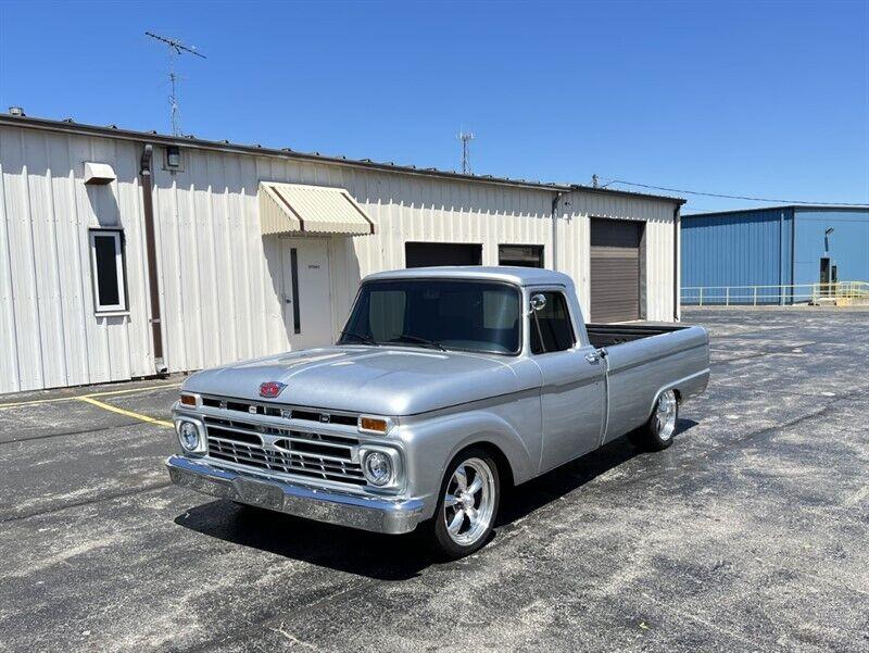 1966 ford f250 frame off resto 545ci great look and sound silver truck